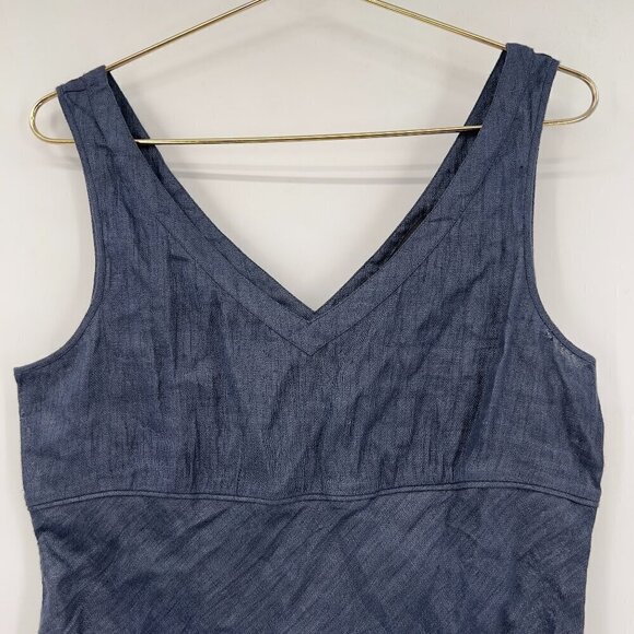 Lafayette 148 New York Women's100% Linen Sleeveless Tank Top Size 8 - Picture 2 of 7